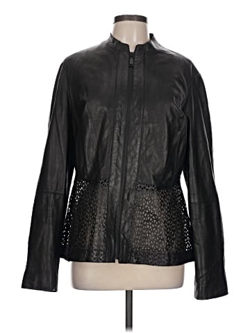 Elie Tahari Leather Jacket (view 1)