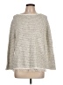 Forte 100% Cotton Tweed Ivory Pullover Sweater Size L - photo 1