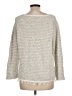 Forte 100% Cotton Tweed Ivory Pullover Sweater Size L - photo 2