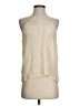 Tucker 100% Silk Ivory Sleeveless Silk Top Size P (petite) - photo 1