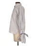 Dea Kudibal 100% Cotton Stripes Gray 3/4 Sleeve Blouse Size XXS - photo 5