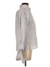 Dea Kudibal 100% Cotton Stripes Gray 3/4 Sleeve Blouse Size XXS - photo 4