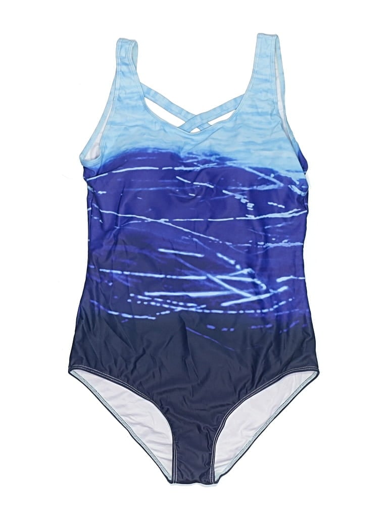 Pre-owned Unbranded One Piece Swimsuit In Blue