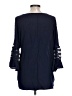 C established 1946 Blue 3/4 Sleeve Blouse Size L - photo 2