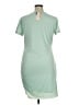 BTFBM Solid Green Casual Dress Size XL - photo 2