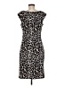Catherine Malandrino Animal Print Brown Cocktail Dress Size 6 - photo 2