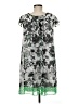 AB Studio 100% Polyester Print Green Casual Dress Size 8 - photo 2