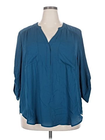 Torrid 3/4 Sleeve Blouse (view 1)