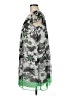AB Studio 100% Polyester Print Green Casual Dress Size 8 - photo 5