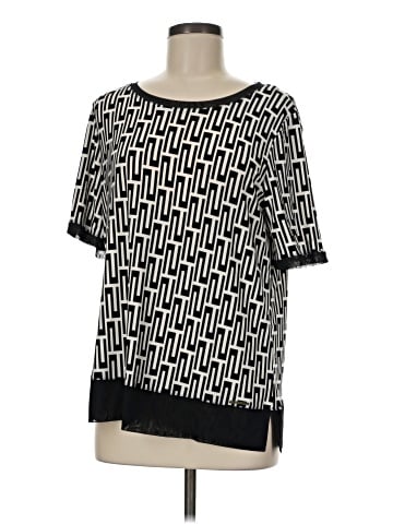 Anne Klein Short Sleeve Blouse (view 1)