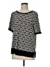 Anne Klein Black Short Sleeve Blouse Size M - photo 1