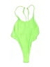Unbranded Solid Green One Piece Swimsuit Size S - photo 1