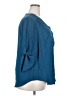 Torrid 100% Polyester Blue 3/4 Sleeve Blouse Size 2X Plus (2) - photo 4