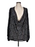 Free People 100% Polyester Gray Long Sleeve Blouse Size L - photo 1