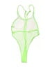 Unbranded Solid Green One Piece Swimsuit Size S - photo 2