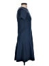 Ann Taylor Solid Blue Casual Dress Size 00 - photo 4