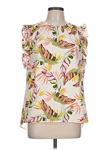 Kaari Blue Sleeveless Blouse (view 1)