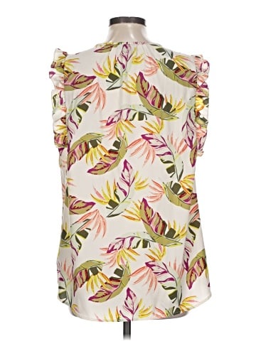 Kaari Blue Sleeveless Blouse (view 2)