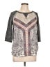 Jolt Gray 3/4 Sleeve Top Size L - photo 1