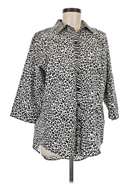 Chico's 3/4 Sleeve Button-Down Shirt (view 1)