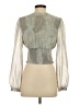 Wilfred 100% Polyester Silver Green Long Sleeve Blouse Size S - photo 2