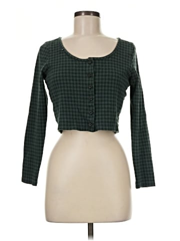Madewell Jacquard Cardigan Twin Set in Gingham (view 1)