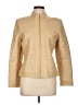 St. John Collection 100% Leather Gold Leather Jacket Size 10 - photo 1