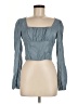 Shein 100% Polyester Blue Long Sleeve Blouse Size M - photo 1