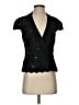 Bebe 100% Polyester Black Short Sleeve Blouse Size S (estimated) - photo 1