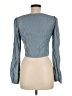 Shein 100% Polyester Blue Long Sleeve Blouse Size M - photo 2