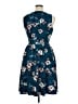 Elle Floral Blue Casual Dress Size 16 - photo 2