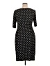 Connected Apparel Polka Dots Black Casual Dress Size 16 - photo 2