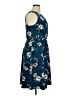 Elle Floral Blue Casual Dress Size 16 - photo 4