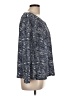 Vineyard Vines 100% Polyester Blue Long Sleeve Blouse Size 10 - photo 4