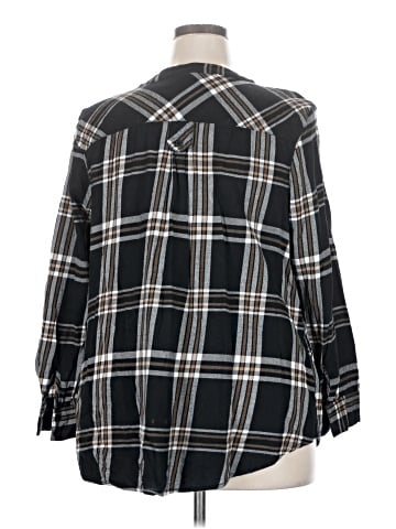 Faded Glory Long Sleeve Button-Down Shirt (view 2)
