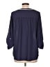 Collective Concepts 100% Polyester Blue 3/4 Sleeve Blouse Size L - photo 2