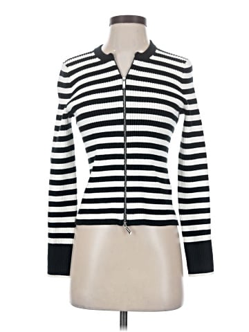 Madewell Zip-Front Cardigan in Stripe (view 1)