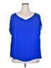 Torrid 100% Polyester Blue Sleeveless Blouse Size 2X Plus (2) - photo 1