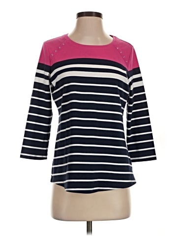 Karen Scott Sport 3/4 Sleeve T-Shirt (view 1)