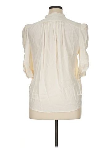 FRAME Short Sleeve Silk Top (view 2)