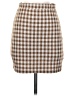 Altar'd State Checkered-gingham Brown Casual Skirt Size S - photo 1