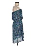 Express Outlet 100% Polyester Paisley Blue Casual Dress Size M - photo 4