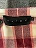 Hatch 100% Cotton Plaid Burgundy Long Sleeve Button-Down Shirt Size 2 Maternity - photo 6