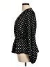 Mi ami Polka Dots Black Long Sleeve Blouse Size M - photo 5