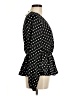Mi ami Polka Dots Black Long Sleeve Blouse Size M - photo 4