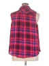 Torrid Plaid Red Sleeveless Button-Down Shirt Size 1X Plus (1) - photo 2
