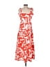 Oliphant 100% Cotton Print Red Casual Dress Size M - photo 2