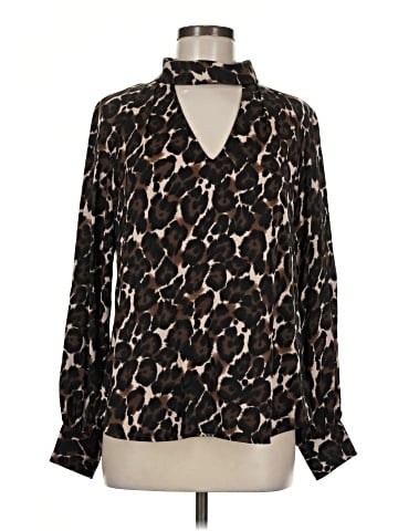 Trina Turk Long Sleeve Silk Top (view 1)