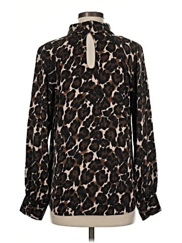 Trina Turk Long Sleeve Silk Top (view 2)