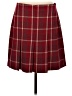 CAbi Plaid Burgundy Casual Skirt Size 8 - photo 1